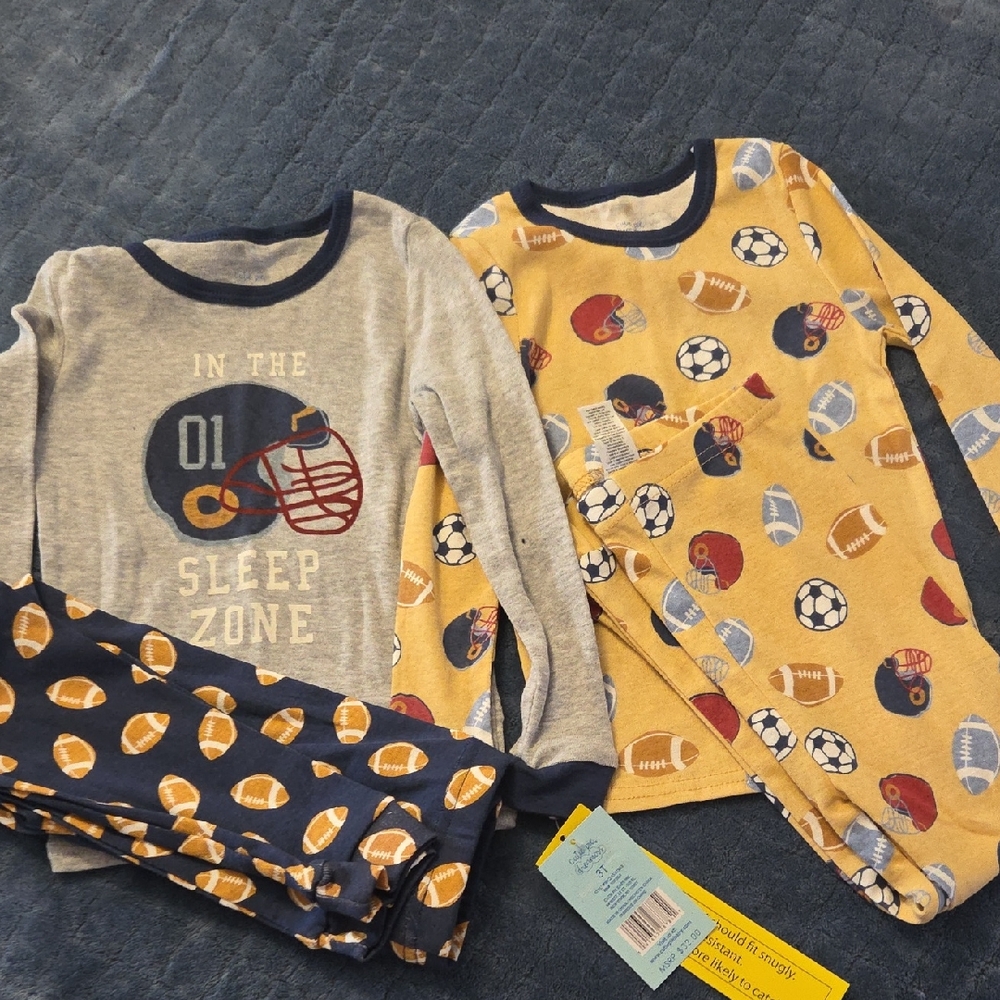 Cutie Pie Kids Football Pajama Set